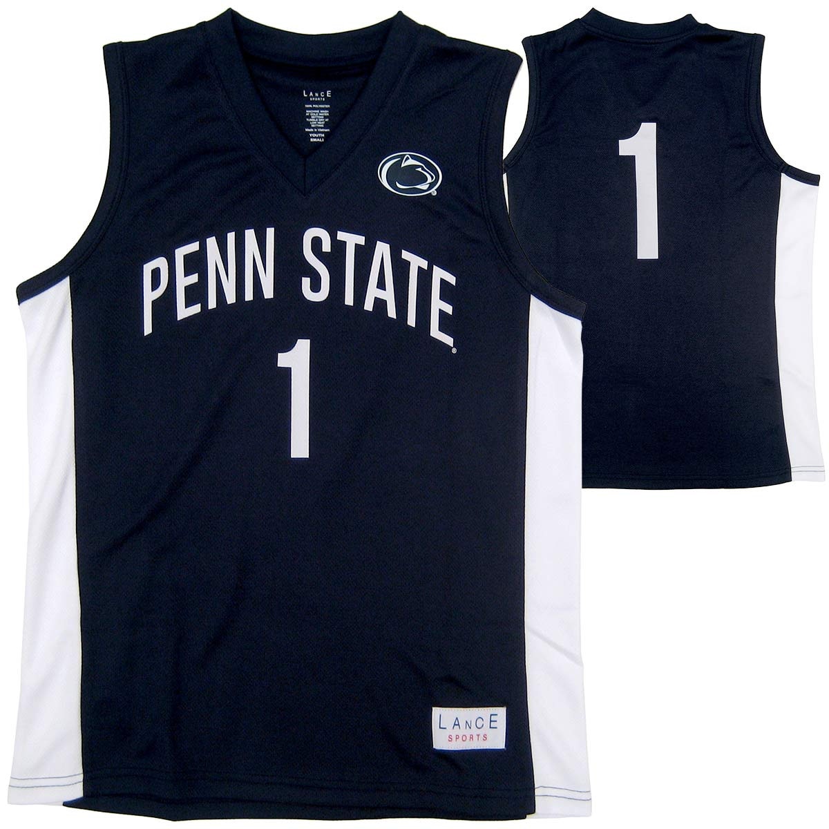 youth navy basketball jersey Penn State #1